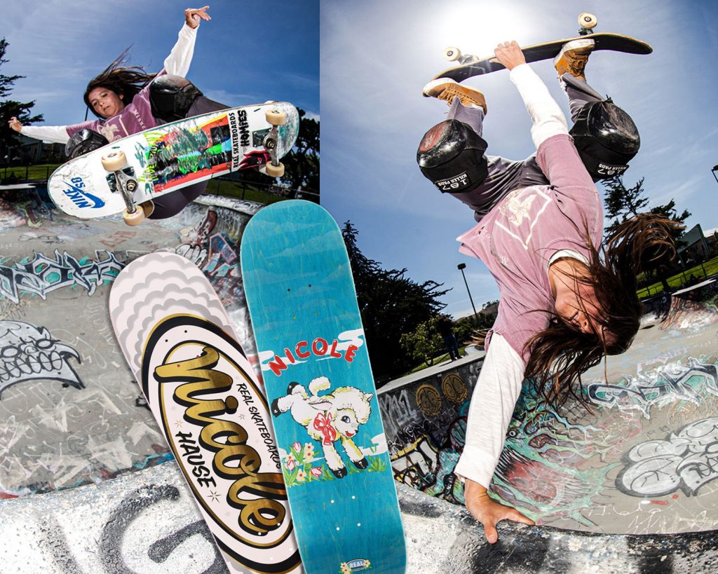 Nicole Hause is Pro for Real Skateboards!